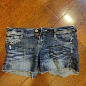 Size 9. Blue Jean shorts.